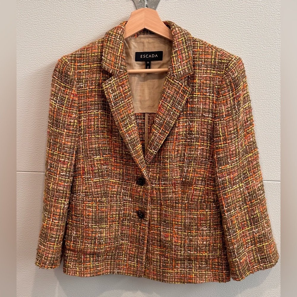 Escada Women's Multicolor Tweed Jacket
